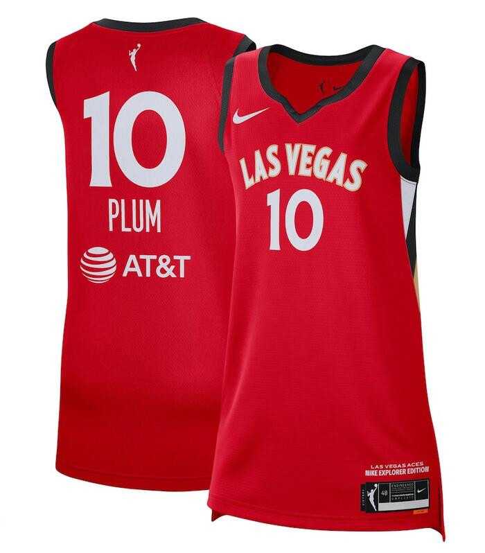 Women Las Vegas Aces #10 Kelsey Plum Red Stitched Jersey Dzhi->nba womens jerseys->NBA Jersey